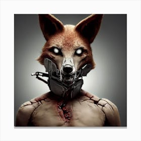 Zombie Fox Canvas Print