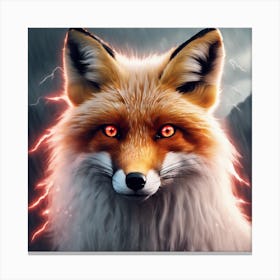 Lightning Fox Canvas Print