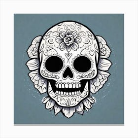 Sugar Skull 10 Canvas Print