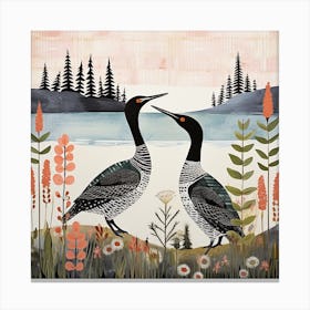 Bird In Nature Common Loon 1 Canvas Print