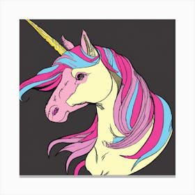 Unicorn Head Canvas Print