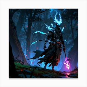 Demon In The Forest Canvas Print