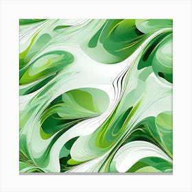 Abstract Image An Abstract Design Green Canvas Print