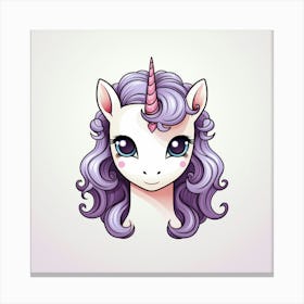 Cute Unicorn 69 Canvas Print