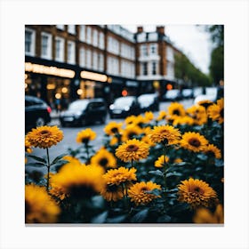 Flowers In London Photography (10) Canvas Print