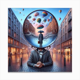 Man In The City 2 Canvas Print