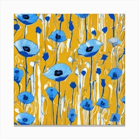 Blue Poppies Canvas Print