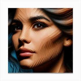 3d Portrait Of A Woman Canvas Print