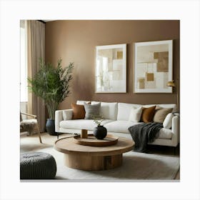 Neutral Living Room 2 Canvas Print