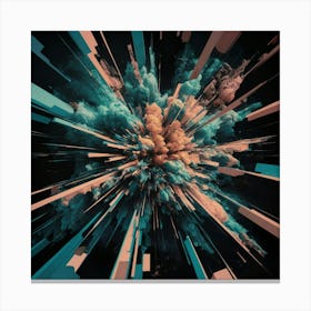 Abstract Explosion Canvas Print