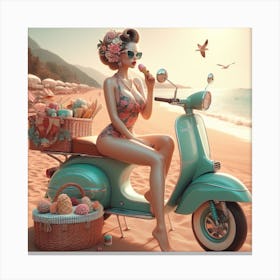 Vespa Canvas Print