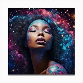 Afrocosmic Woman 1 Canvas Print