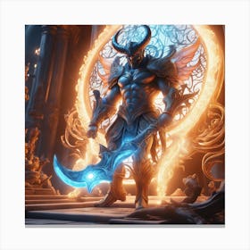 Demon Warrior Canvas Print