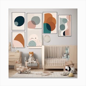 Abstract Nursery Art Prints and Posters Canvas Print