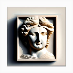 Greek Goddess Head 1 Canvas Print