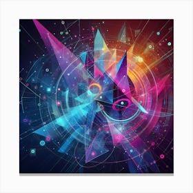 Abstract Space Background Canvas Print