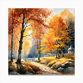 Autumn In The Woods 5 Canvas Print