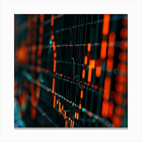 Close Up Of A Stock Market Canvas Print