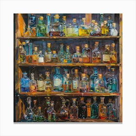 In Style of Van Gogh Apothecary Shop Canvas Print