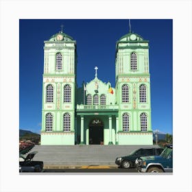 Church in Sarchi, Costa Rica Canvas Print