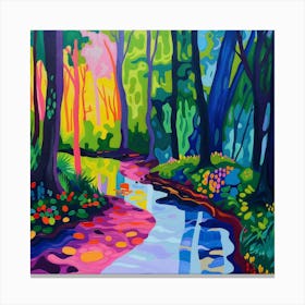 Stream In The Woods 3 Canvas Print