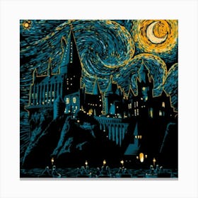 Castle Starry Night 1 Canvas Print