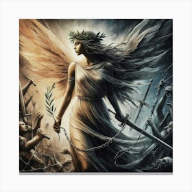 Lady Of Justice Canvas Print