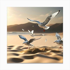 Seagulls 6 Canvas Print