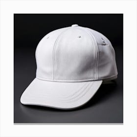 White Baseball Cap 12 Canvas Print