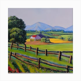 Pretty Farm Canvas Print