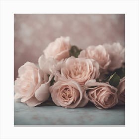 Pink Roses Canvas Print