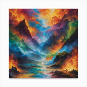 BB Borsa Ocean Of Fire Canvas Print