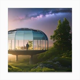 Futuristic House Canvas Print