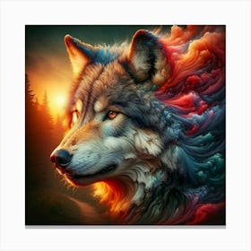 Wolf Face Canvas Print