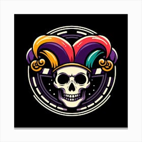 Skull Of A Jester Canvas Print