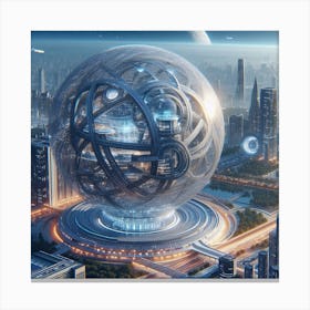 Futuristic City, Futuristic Cityscape, Futuristic City, Futuristic City, Futuristic City, Futuristic City Canvas Print