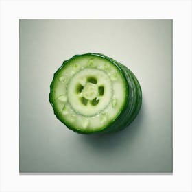Sliced Cucumber Canvas Print