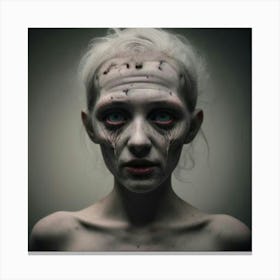 Zombie Girl Canvas Print