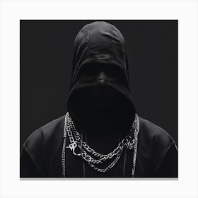 Hooded Man 1 Canvas Print