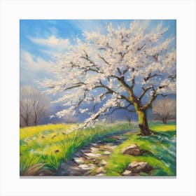 Blossoming Cherry Tree Canvas Print