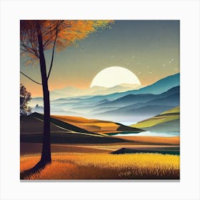 Landscape Painting 69 Canvas Print