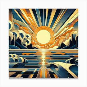 Sunset In The Sky Canvas Print