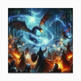 Lord Of The Rings paintings art print 3 Canvas Print