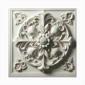 Carved Ceiling Panels Canvas Print