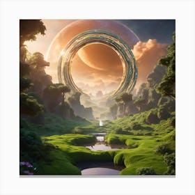 Portal To Planet Love 1 Canvas Print