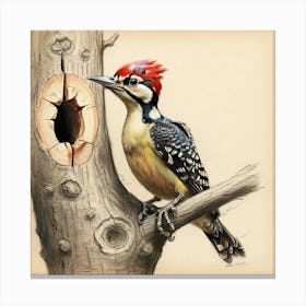 Woodpecker 14 Canvas Print