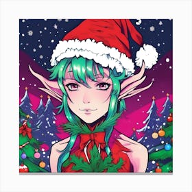Christmas Elf 3 Canvas Print