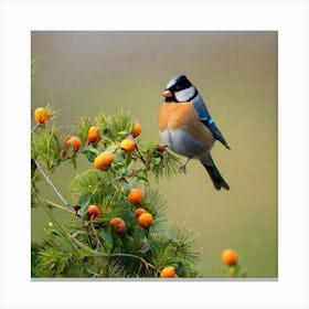 Tawny Tit 10 Canvas Print