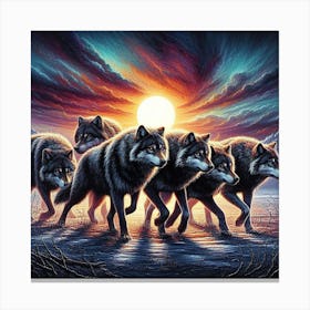 Wolf Pack Canvas Print