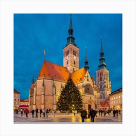 Christmas In Czech Republic Canvas Print